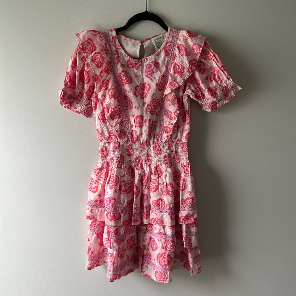 Sail to Sable pink floral print dress